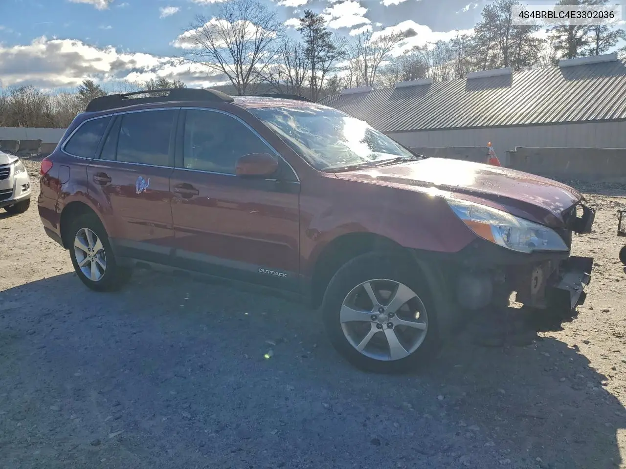 4S4BRBLC4E3302036 2014 Subaru Outback 2.5I Limited