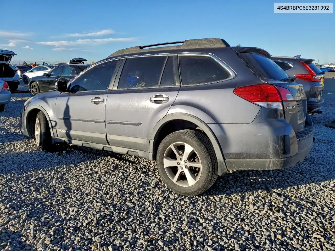 4S4BRBPC6E3281992 2014 Subaru Outback 2.5I Limited
