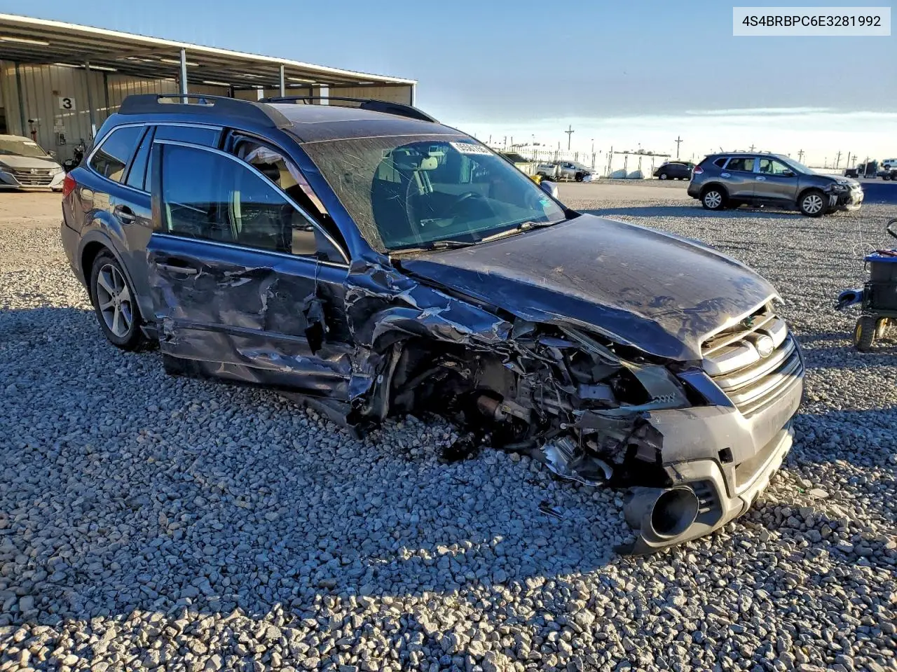 4S4BRBPC6E3281992 2014 Subaru Outback 2.5I Limited