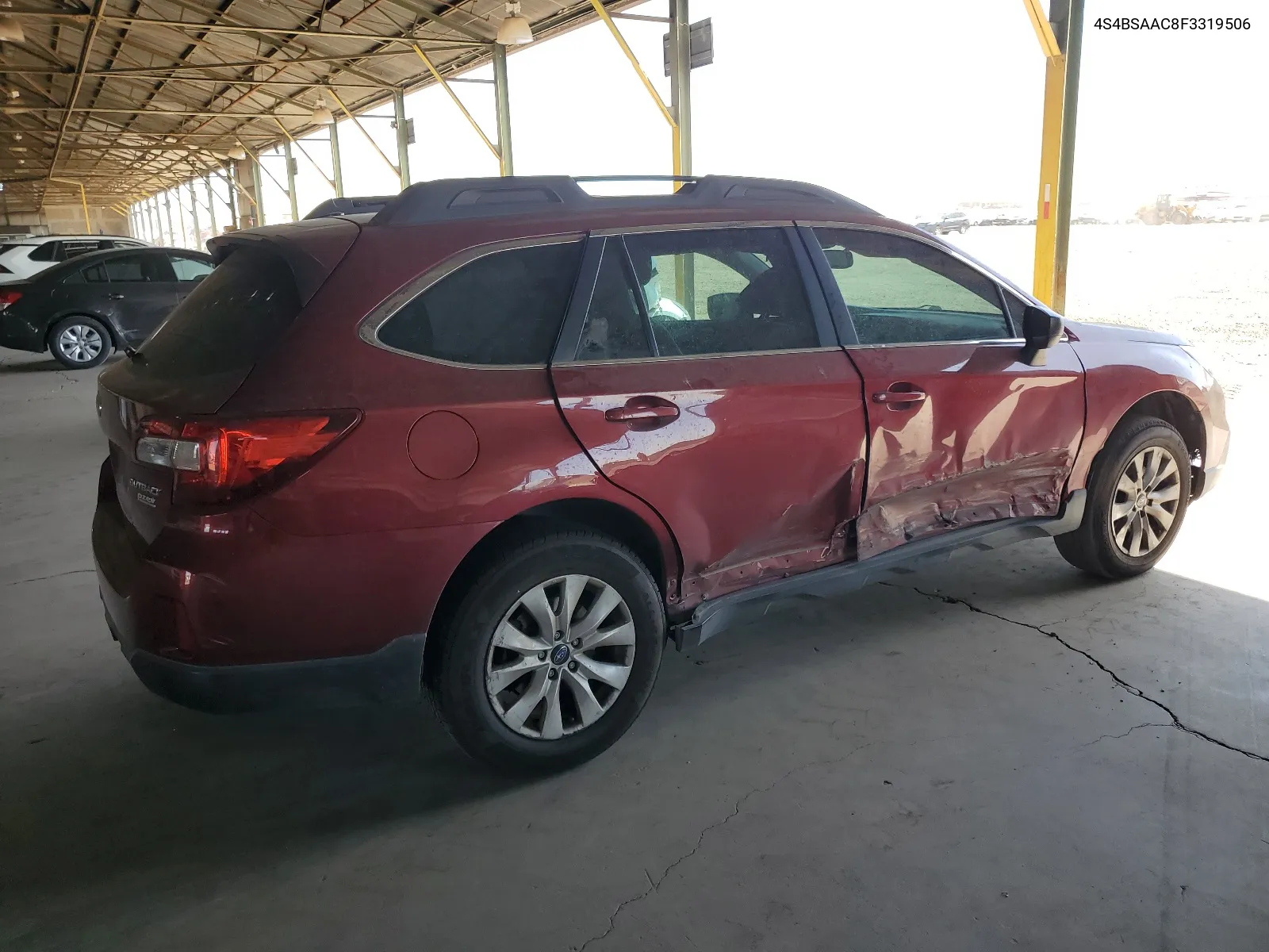 2015 Subaru Outback 2.5I VIN: 4S4BSAAC8F3319506 Lot: 53352884