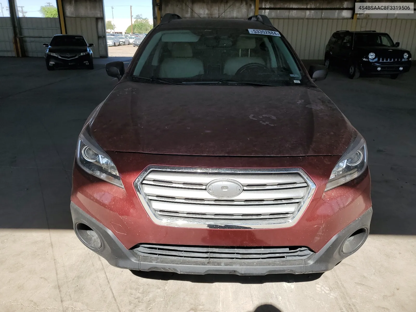 2015 Subaru Outback 2.5I VIN: 4S4BSAAC8F3319506 Lot: 53352884