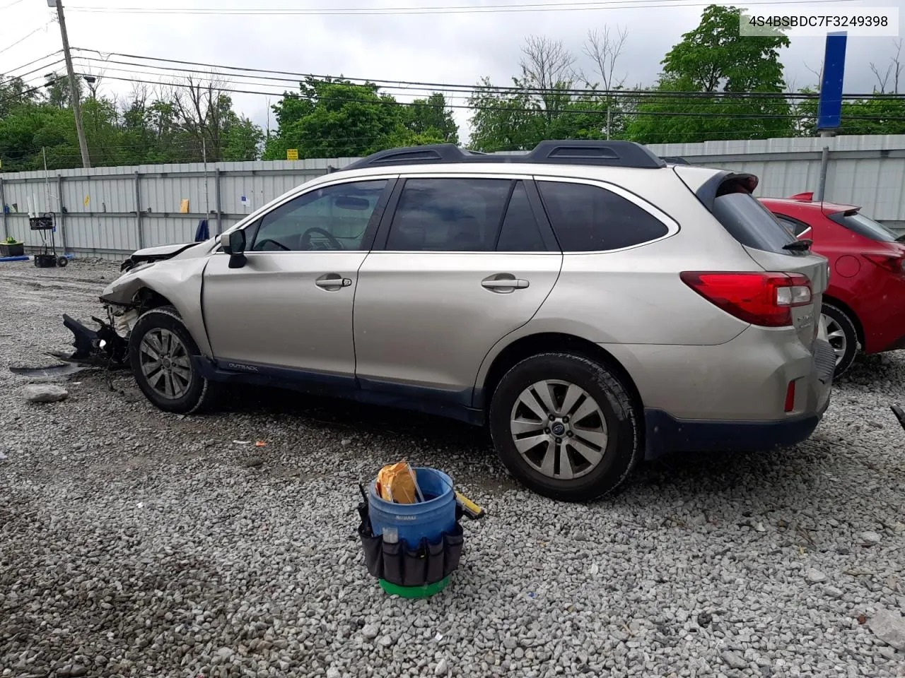 2015 Subaru Outback 2.5I Premium VIN: 4S4BSBDC7F3249398 Lot: 54766034