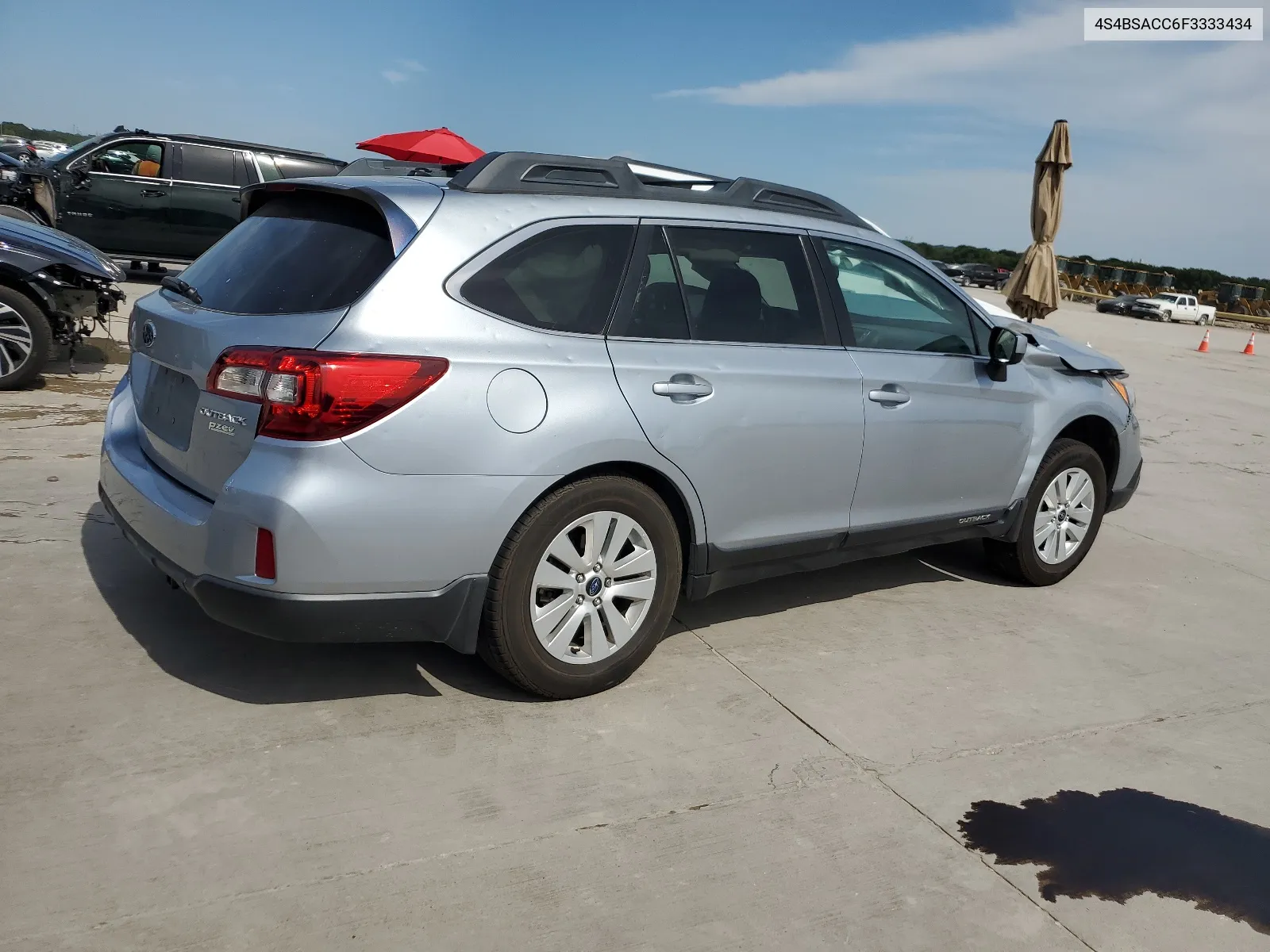 2015 Subaru Outback 2.5I Premium VIN: 4S4BSACC6F3333434 Lot: 55229774