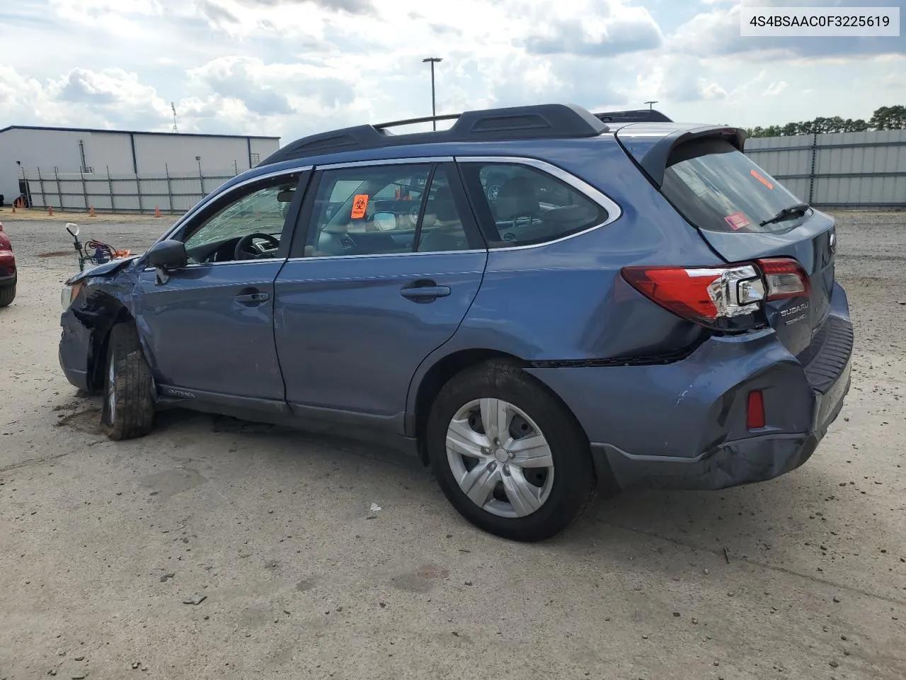 2015 Subaru Outback 2.5I VIN: 4S4BSAAC0F3225619 Lot: 58894884