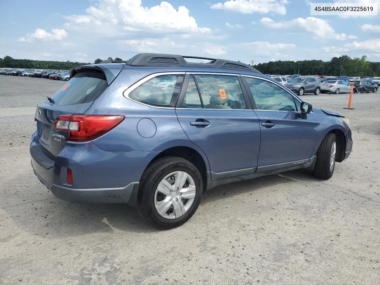 2015 Subaru Outback 2.5I VIN: 4S4BSAAC0F3225619 Lot: 58894884