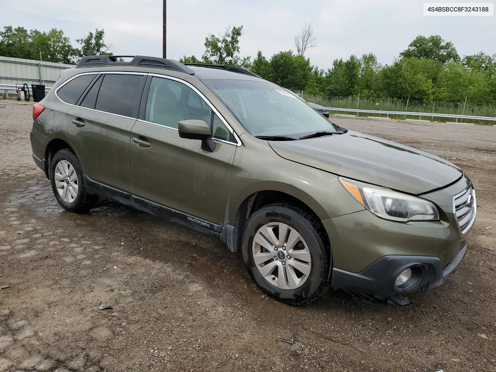 2015 Subaru Outback 2.5I Premium VIN: 4S4BSBCC8F3243188 Lot: 59342434