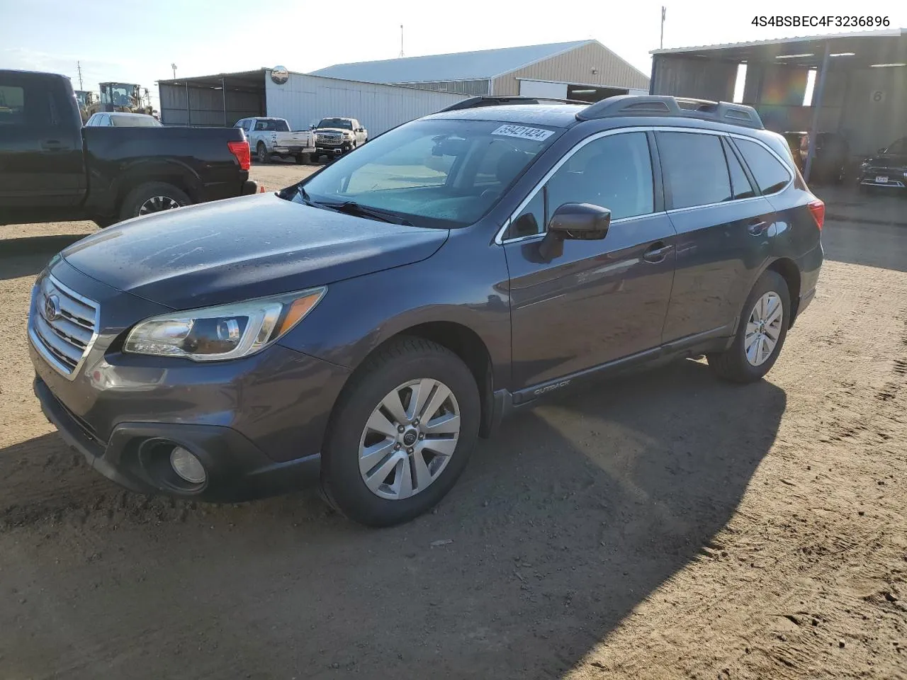 2015 Subaru Outback 2.5I Premium VIN: 4S4BSBEC4F3236896 Lot: 59421424