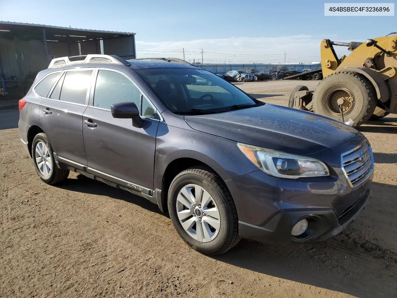 2015 Subaru Outback 2.5I Premium VIN: 4S4BSBEC4F3236896 Lot: 59421424