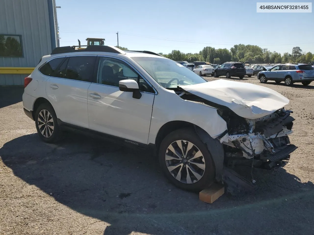 4S4BSANC9F3281455 2015 Subaru Outback 2.5I Limited