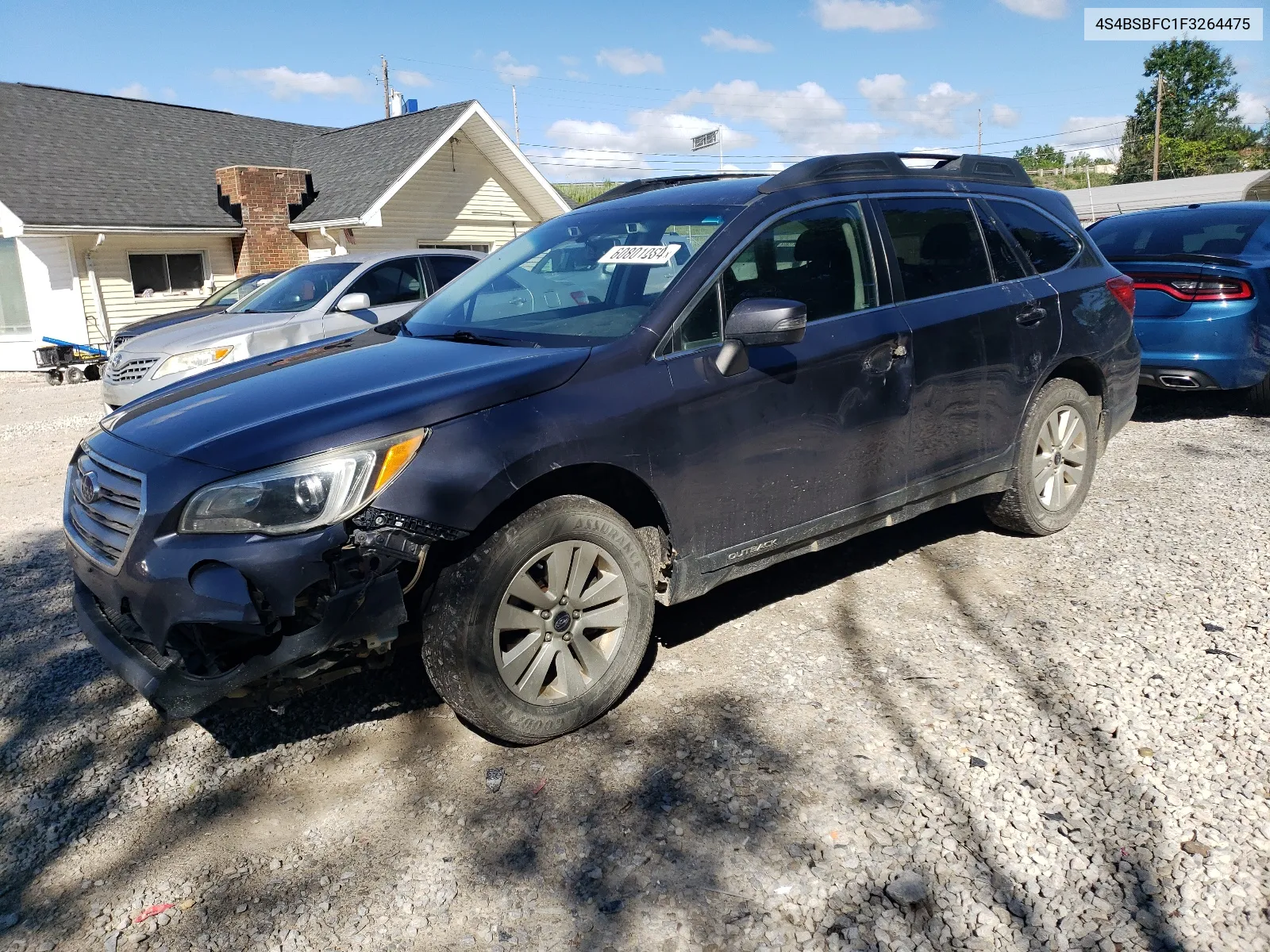 2015 Subaru Outback 2.5I Premium VIN: 4S4BSBFC1F3264475 Lot: 60801084