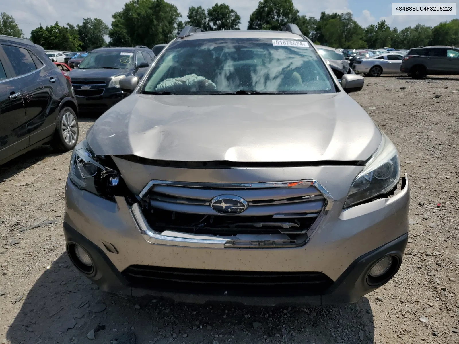 2015 Subaru Outback 2.5I Premium VIN: 4S4BSBDC4F3205228 Lot: 61678624