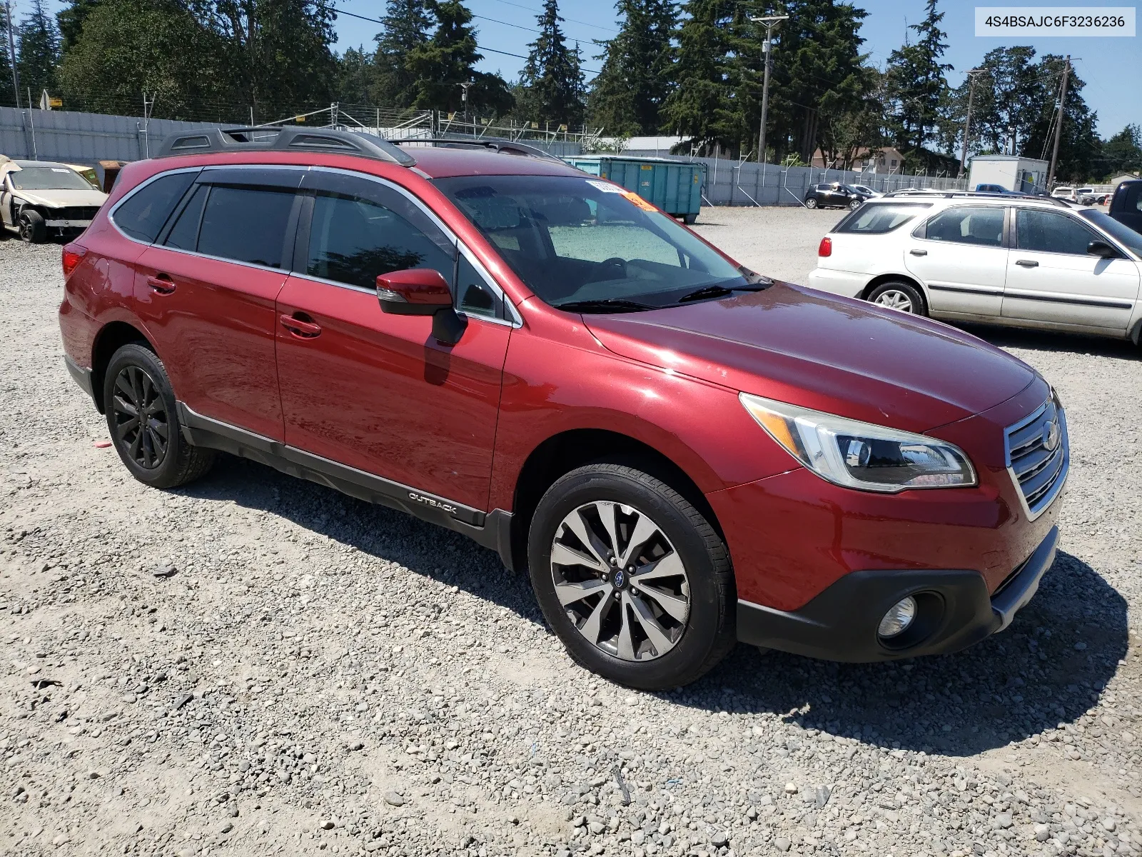 2015 Subaru Outback 2.5I Limited VIN: 4S4BSAJC6F3236236 Lot: 63067044