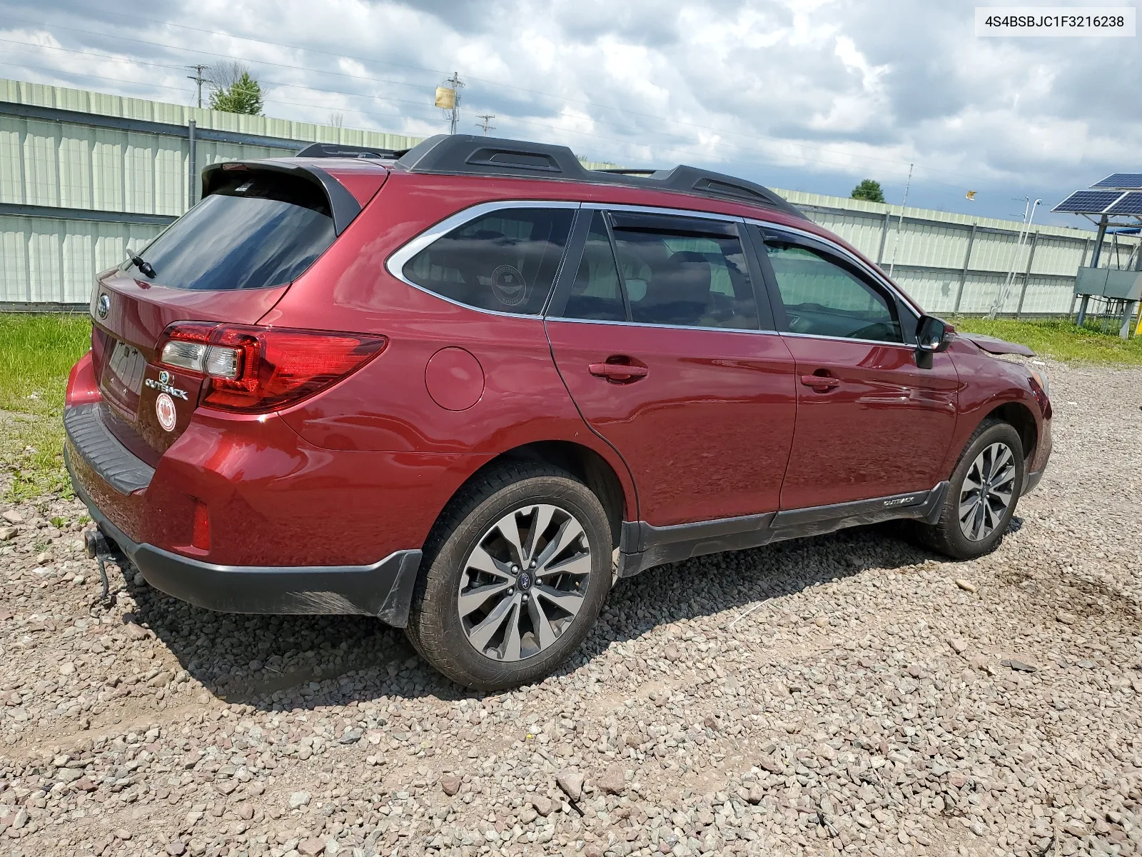 2015 Subaru Outback 2.5I Limited VIN: 4S4BSBJC1F3216238 Lot: 63349284