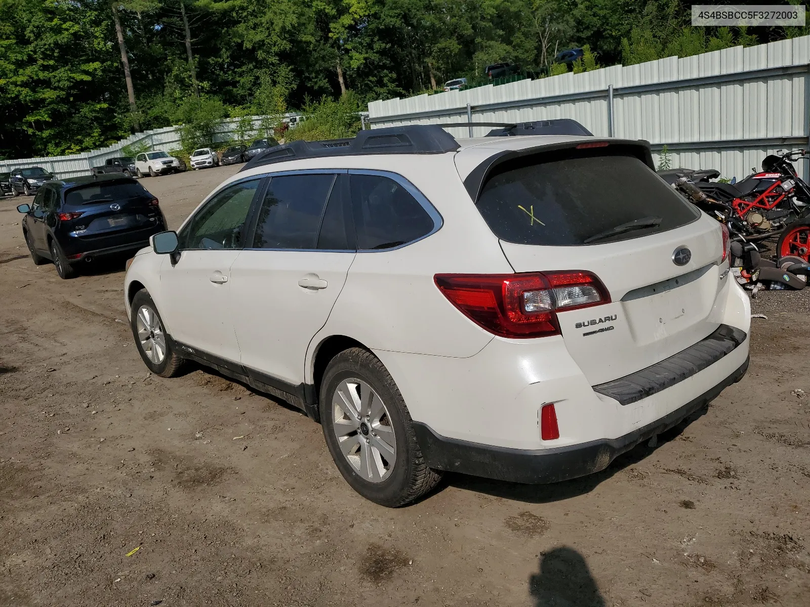 2015 Subaru Outback 2.5I Premium VIN: 4S4BSBCC5F3272003 Lot: 63555554