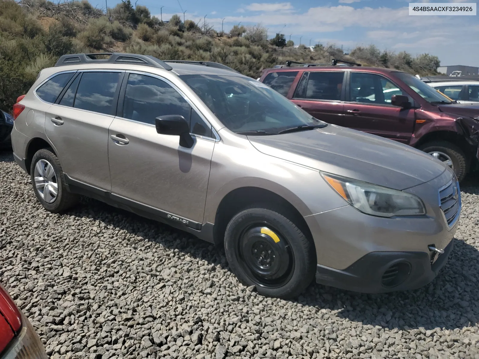 4S4BSAACXF3234926 2015 Subaru Outback 2.5I