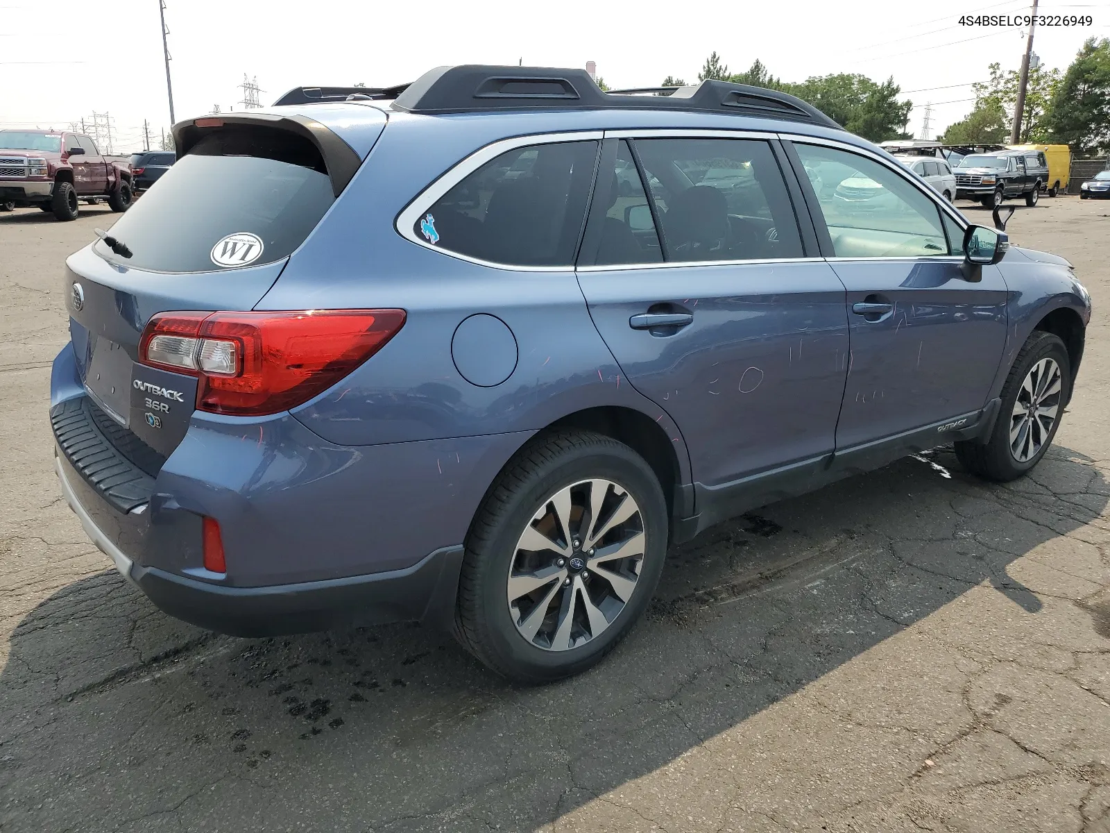 2015 Subaru Outback 3.6R Limited VIN: 4S4BSELC9F3226949 Lot: 63795604