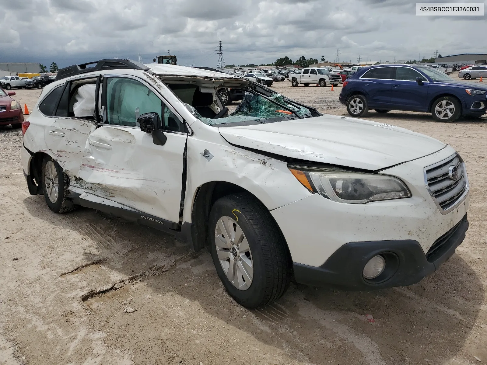 2015 Subaru Outback 2.5I Premium VIN: 4S4BSBCC1F3360031 Lot: 64297324