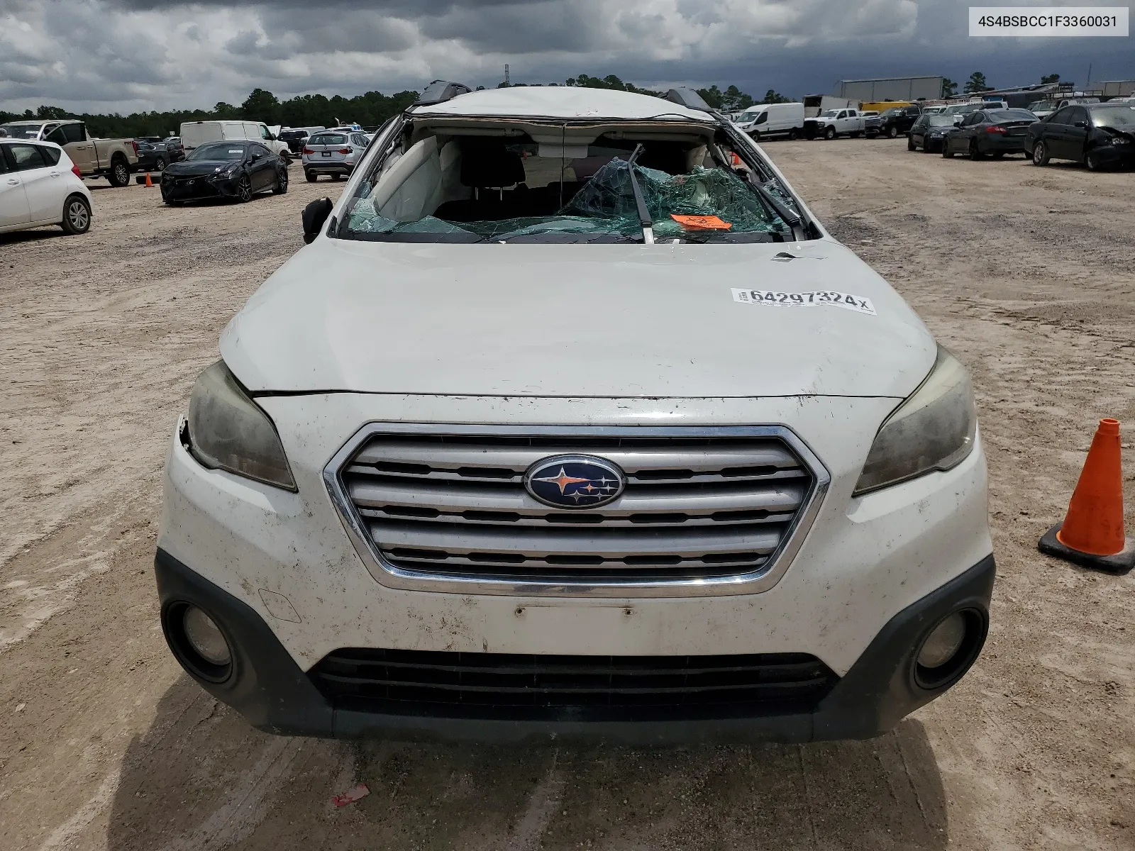 2015 Subaru Outback 2.5I Premium VIN: 4S4BSBCC1F3360031 Lot: 64297324