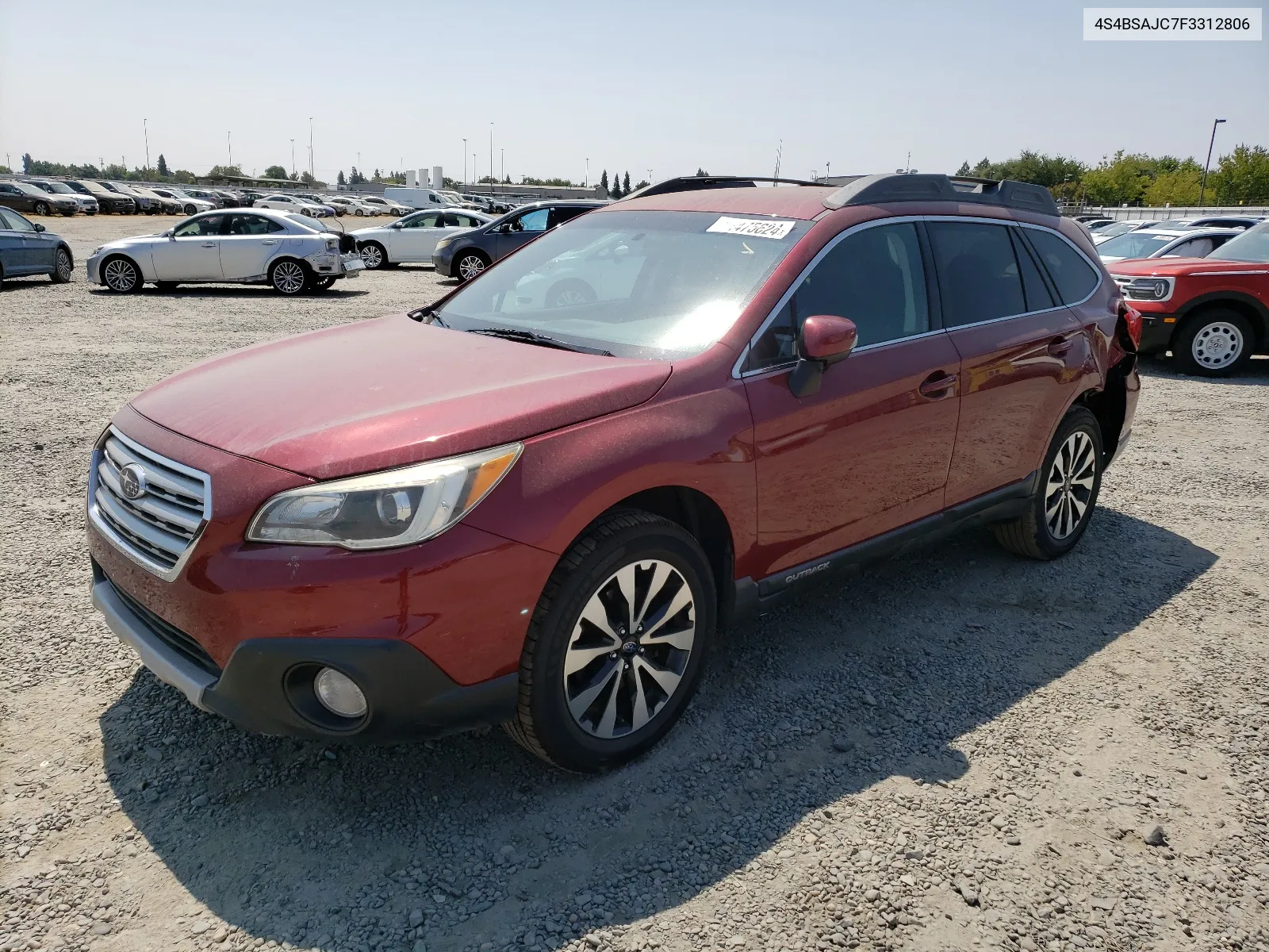 4S4BSAJC7F3312806 2015 Subaru Outback 2.5I Limited