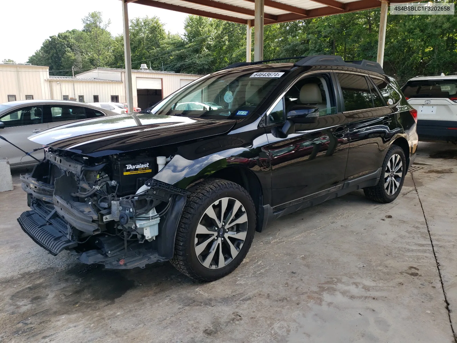 2015 Subaru Outback 2.5I Limited VIN: 4S4BSBLC1F3202658 Lot: 64643674