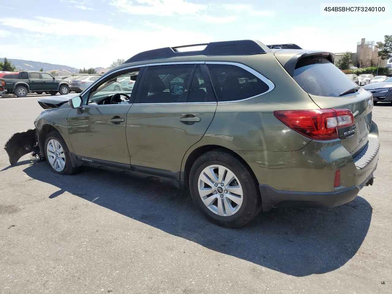 2015 Subaru Outback 2.5I Premium VIN: 4S4BSBHC7F3240100 Lot: 64673844