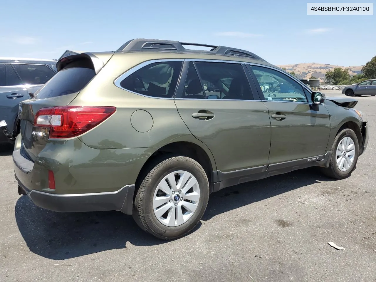 2015 Subaru Outback 2.5I Premium VIN: 4S4BSBHC7F3240100 Lot: 64673844