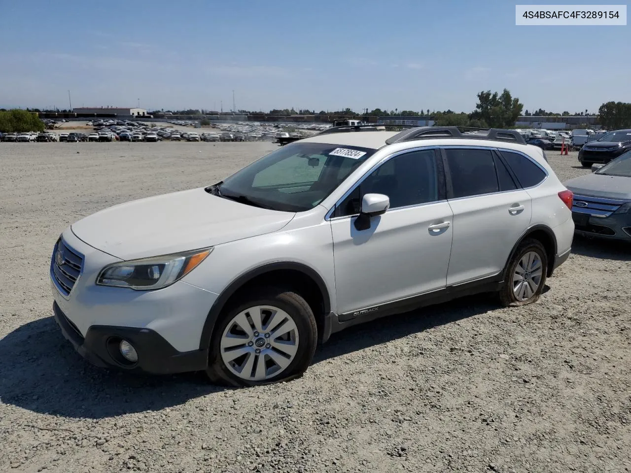 2015 Subaru Outback 2.5I Premium VIN: 4S4BSAFC4F3289154 Lot: 65178524