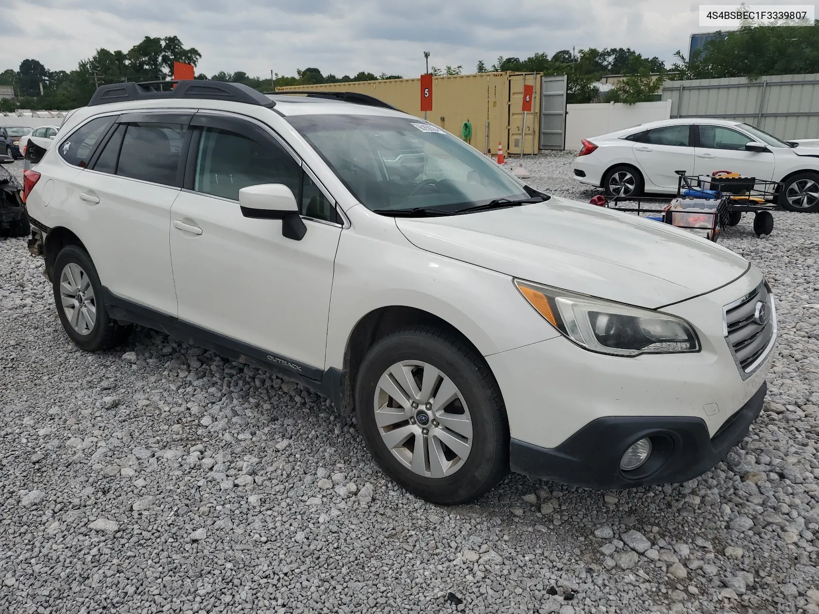 2015 Subaru Outback 2.5I Premium VIN: 4S4BSBEC1F3339807 Lot: 65859304