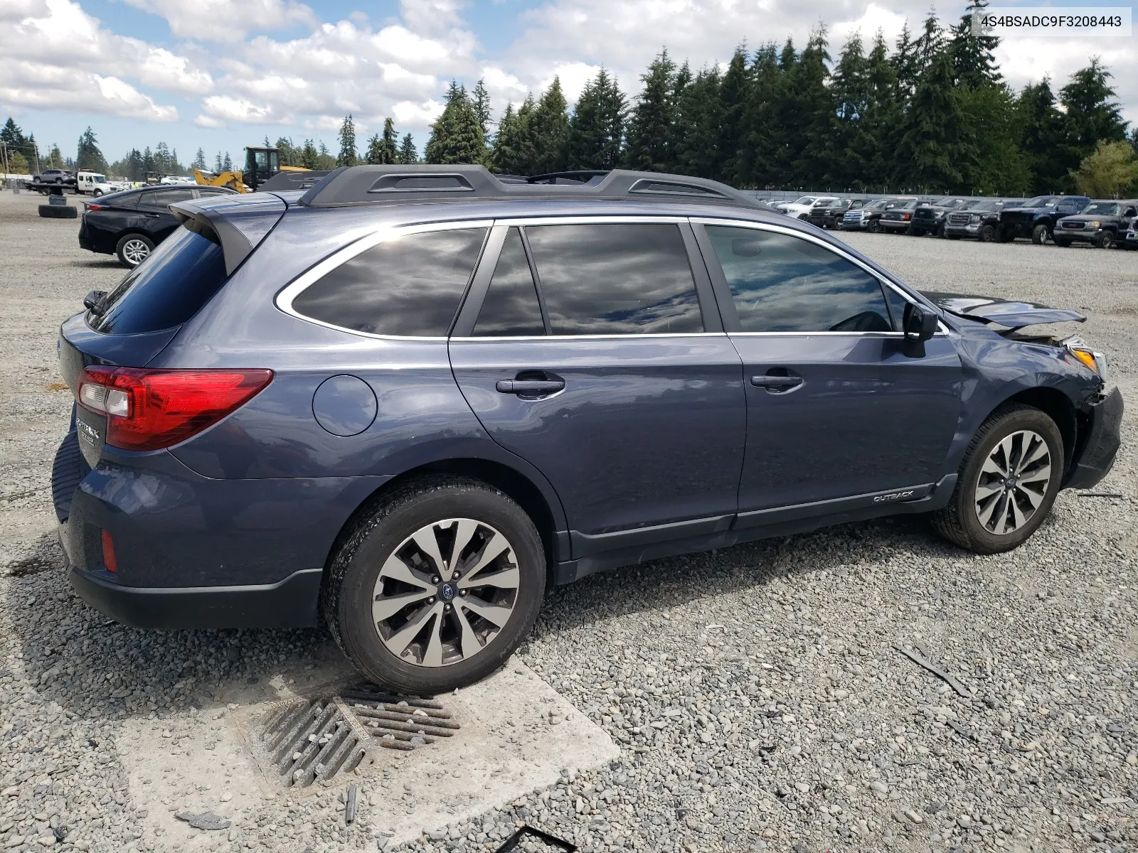 2015 Subaru Outback 2.5I Premium VIN: 4S4BSADC9F3208443 Lot: 66383334