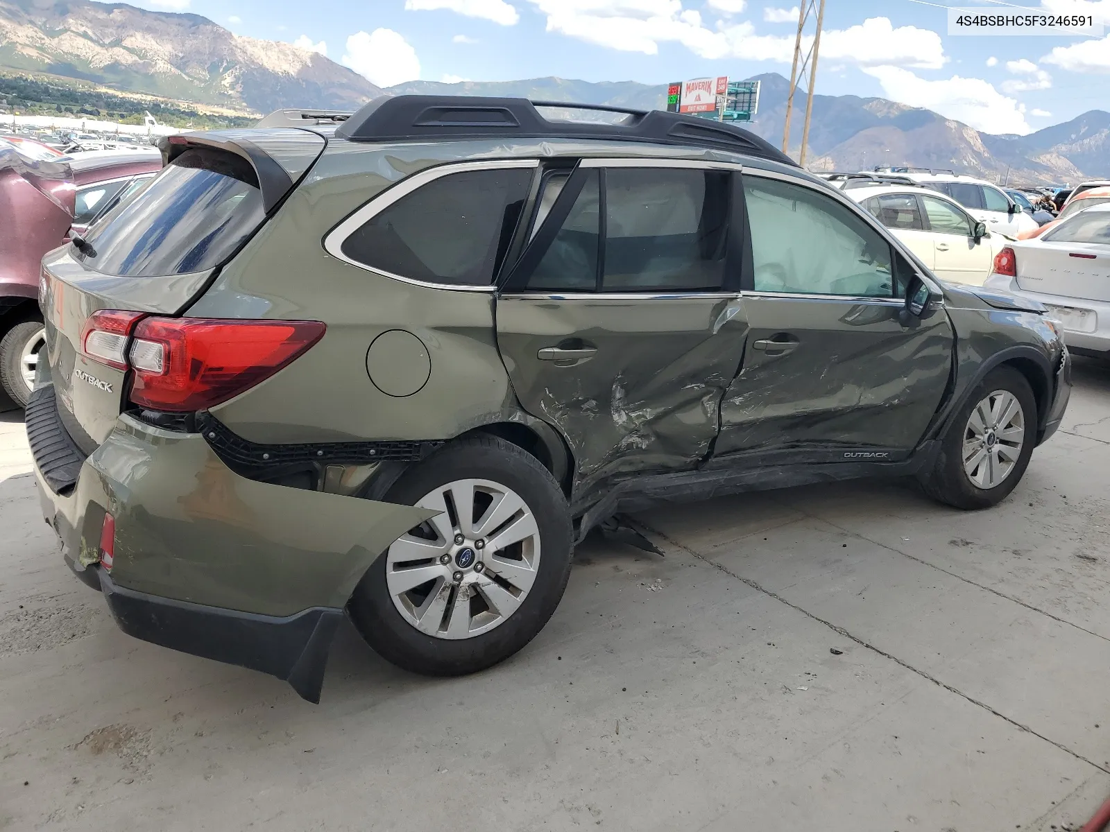 2015 Subaru Outback 2.5I Premium VIN: 4S4BSBHC5F3246591 Lot: 66759524