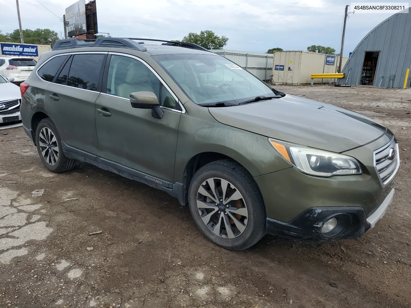 4S4BSANC8F3308211 2015 Subaru Outback 2.5I Limited