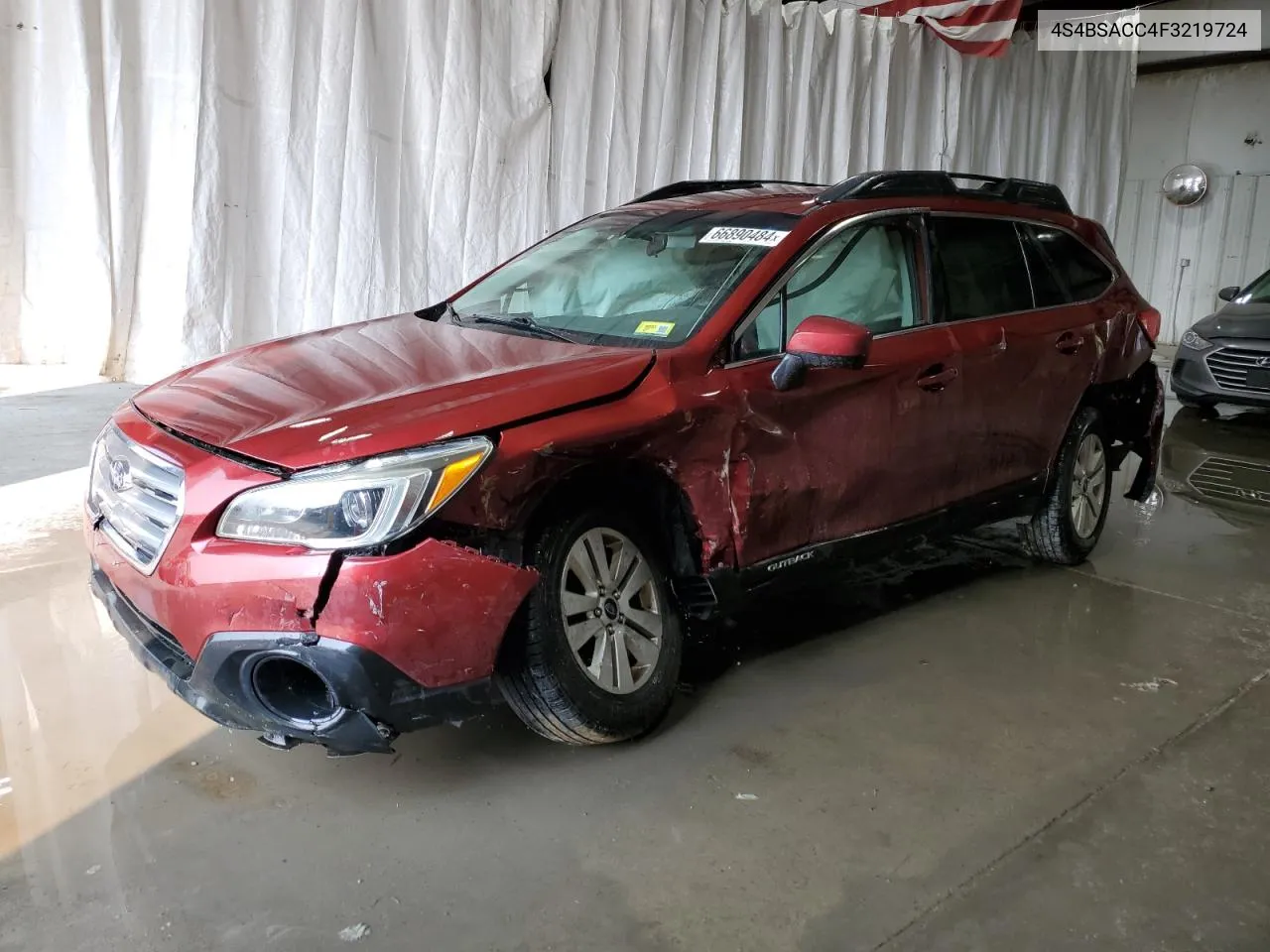 2015 Subaru Outback 2.5I Premium VIN: 4S4BSACC4F3219724 Lot: 66890484