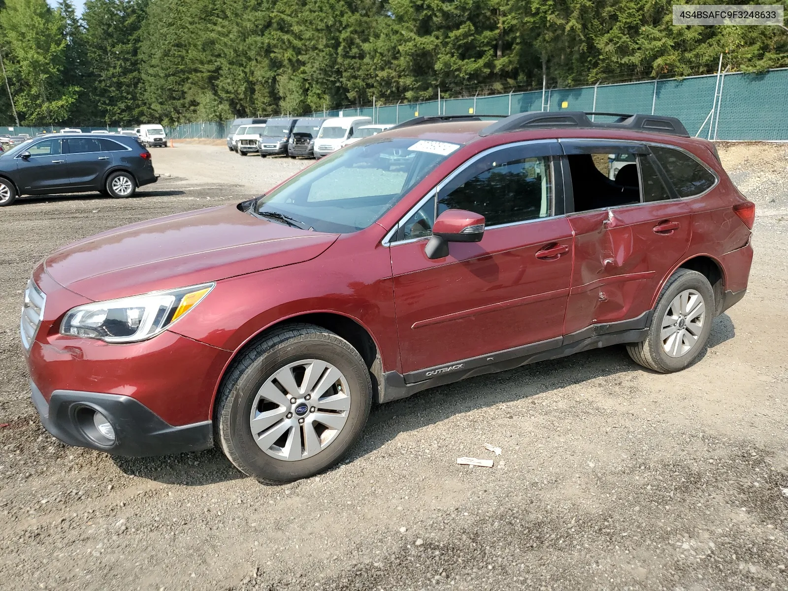 2015 Subaru Outback 2.5I Premium VIN: 4S4BSAFC9F3248633 Lot: 67069514