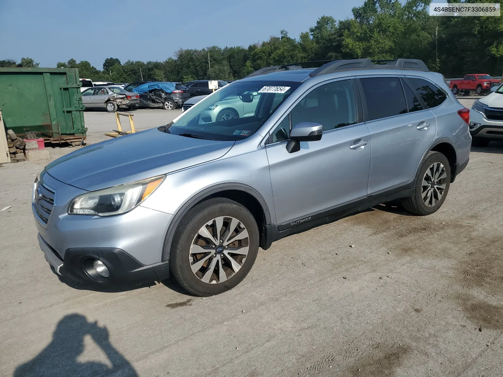 2015 Subaru Outback 3.6R Limited VIN: 4S4BSENC7F3306859 Lot: 67077654