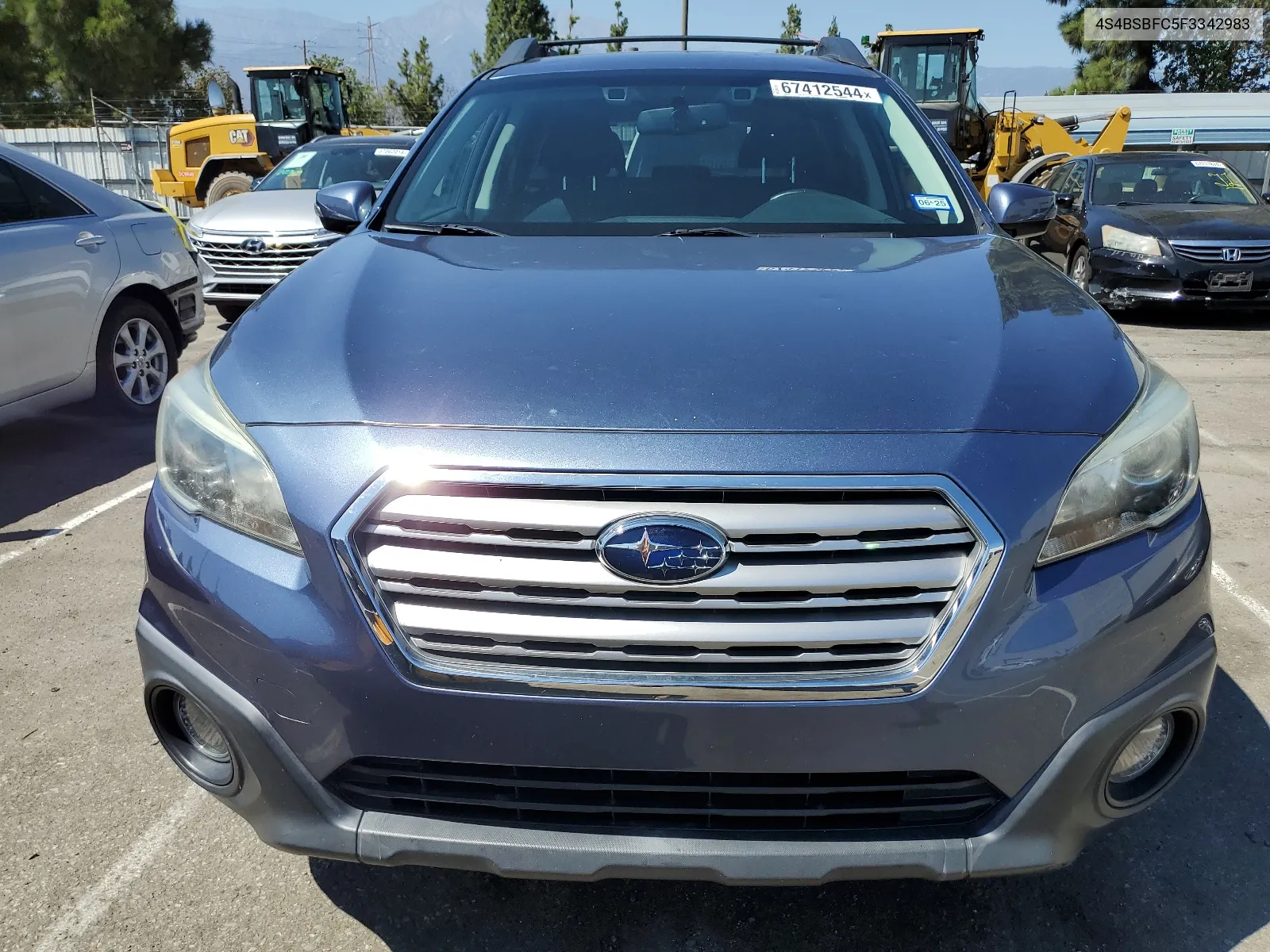 2015 Subaru Outback 2.5I Premium VIN: 4S4BSBFC5F3342983 Lot: 67412544