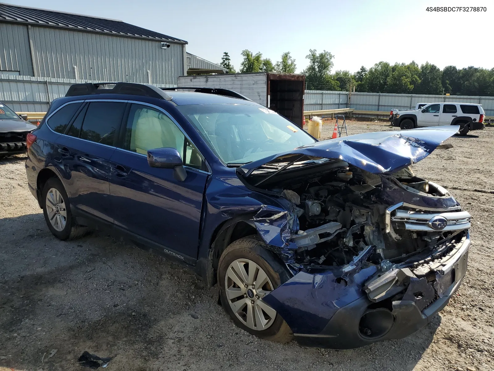 2015 Subaru Outback 2.5I Premium VIN: 4S4BSBDC7F3278870 Lot: 67521254