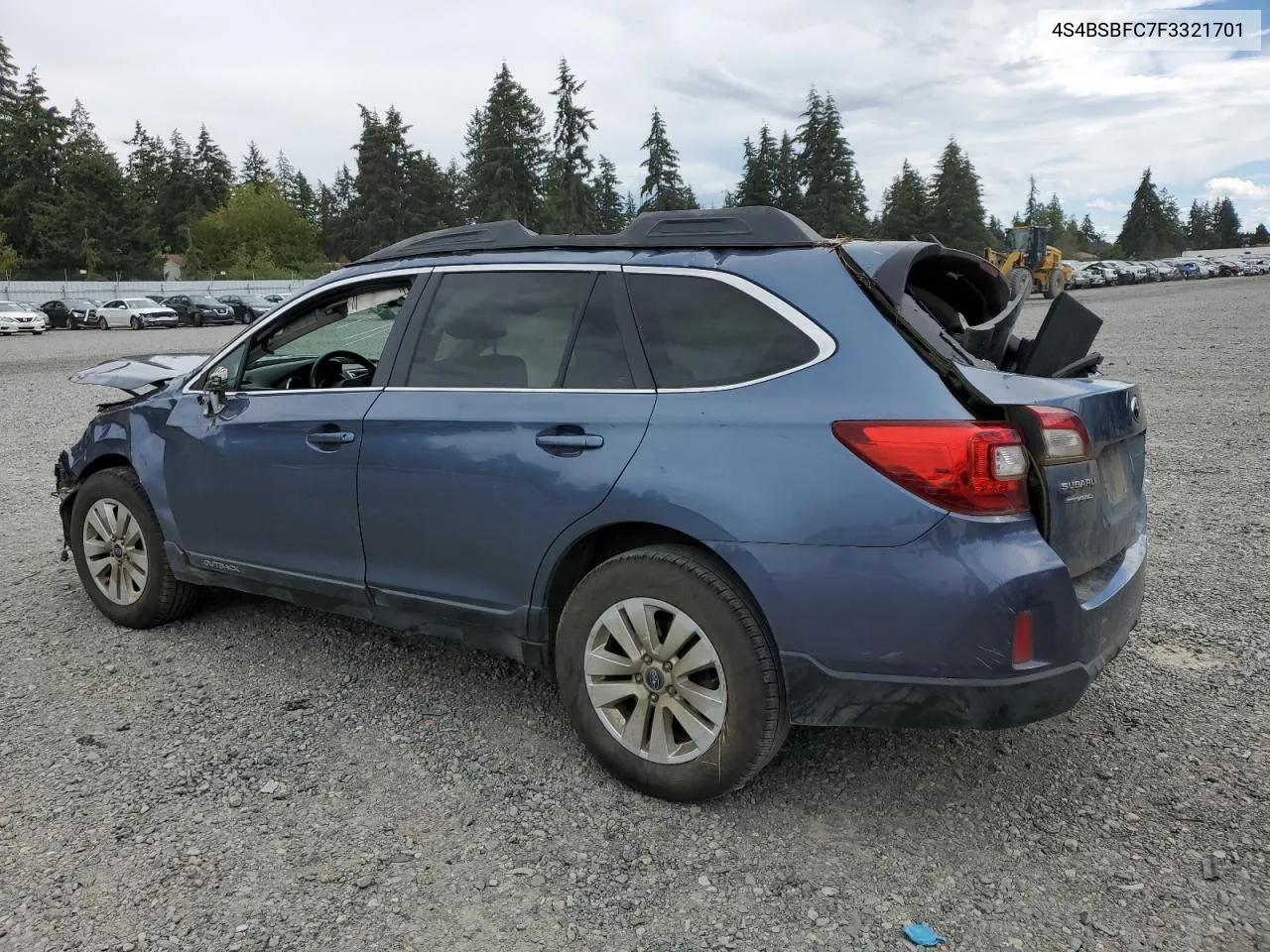 2015 Subaru Outback 2.5I Premium VIN: 4S4BSBFC7F3321701 Lot: 68112214