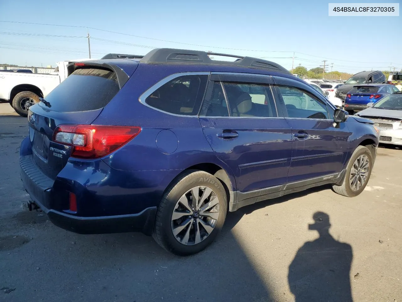 2015 Subaru Outback 2.5I Limited VIN: 4S4BSALC8F3270305 Lot: 68595604