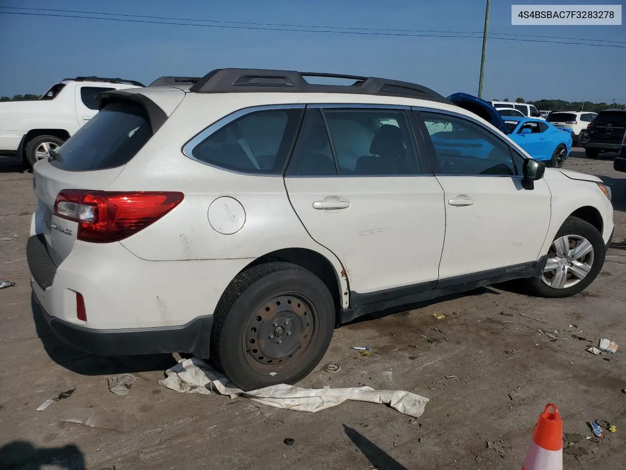 4S4BSBAC7F3283278 2015 Subaru Outback 2.5I