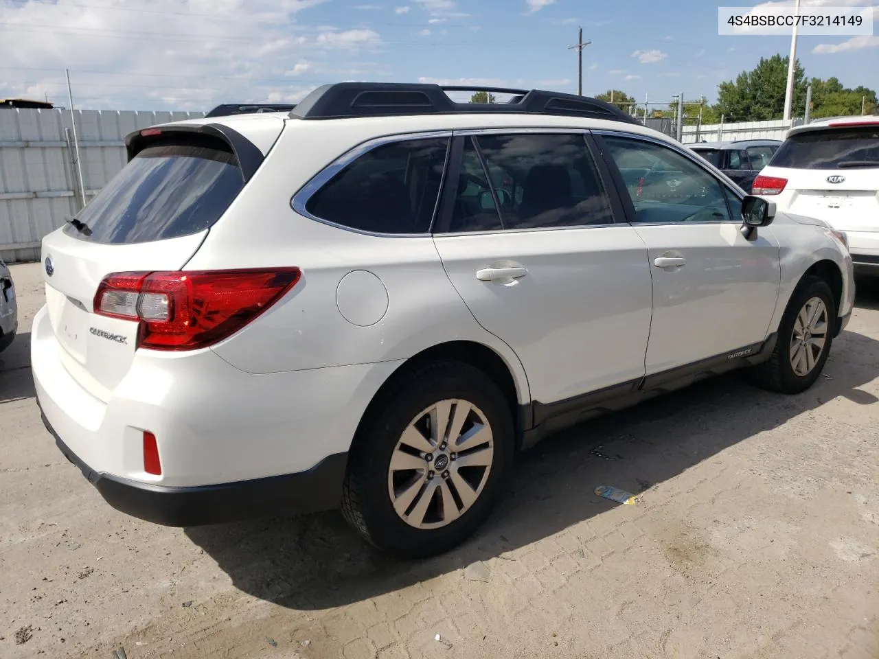 2015 Subaru Outback 2.5I Premium VIN: 4S4BSBCC7F3214149 Lot: 69527184