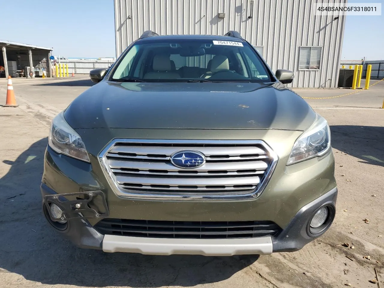 4S4BSANC6F3318011 2015 Subaru Outback 2.5I Limited