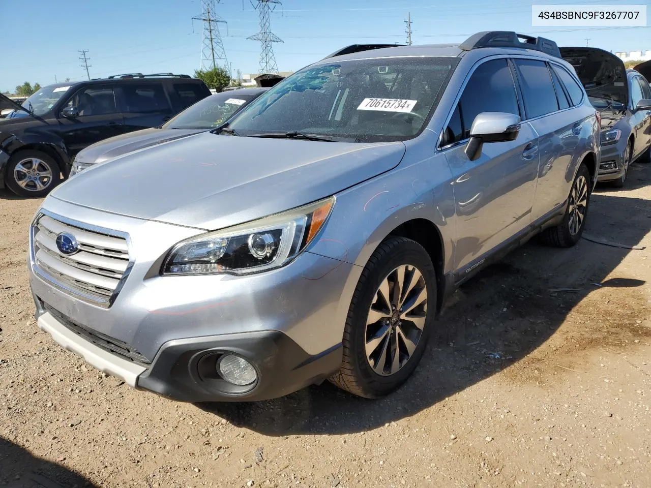 2015 Subaru Outback 2.5I Limited VIN: 4S4BSBNC9F3267707 Lot: 70615734