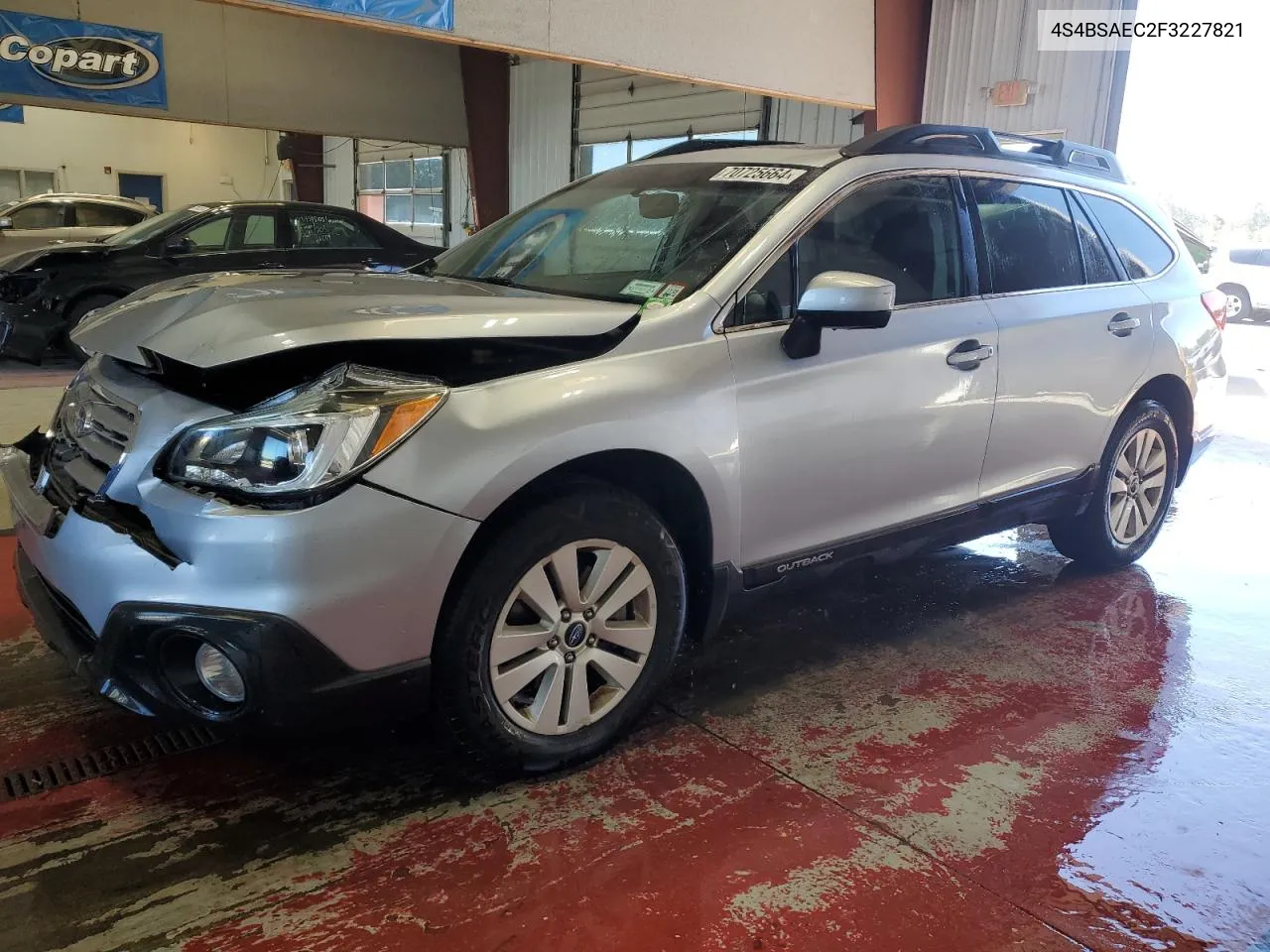 2015 Subaru Outback 2.5I Premium VIN: 4S4BSAEC2F3227821 Lot: 70725664