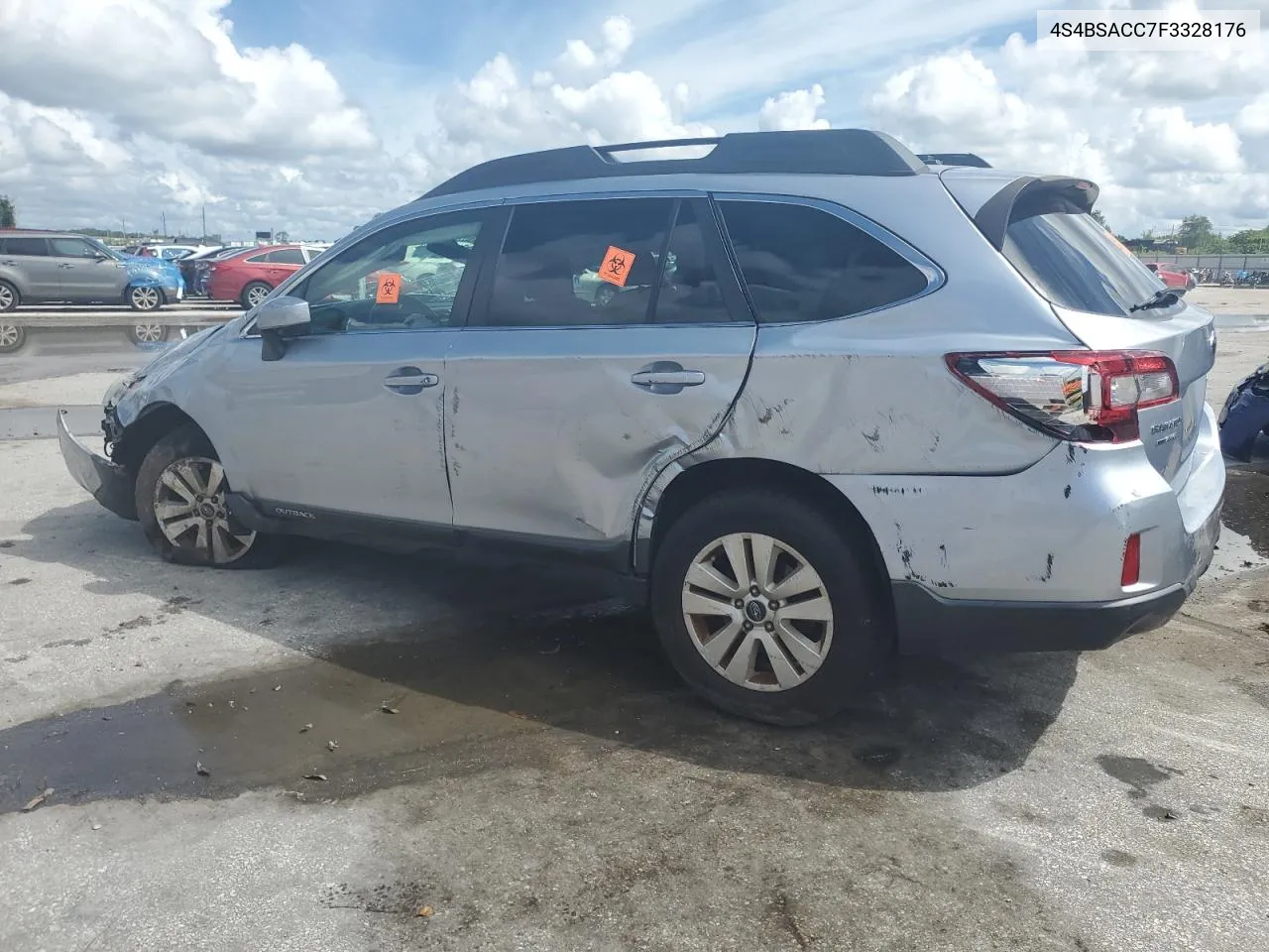 2015 Subaru Outback 2.5I Premium VIN: 4S4BSACC7F3328176 Lot: 70787414