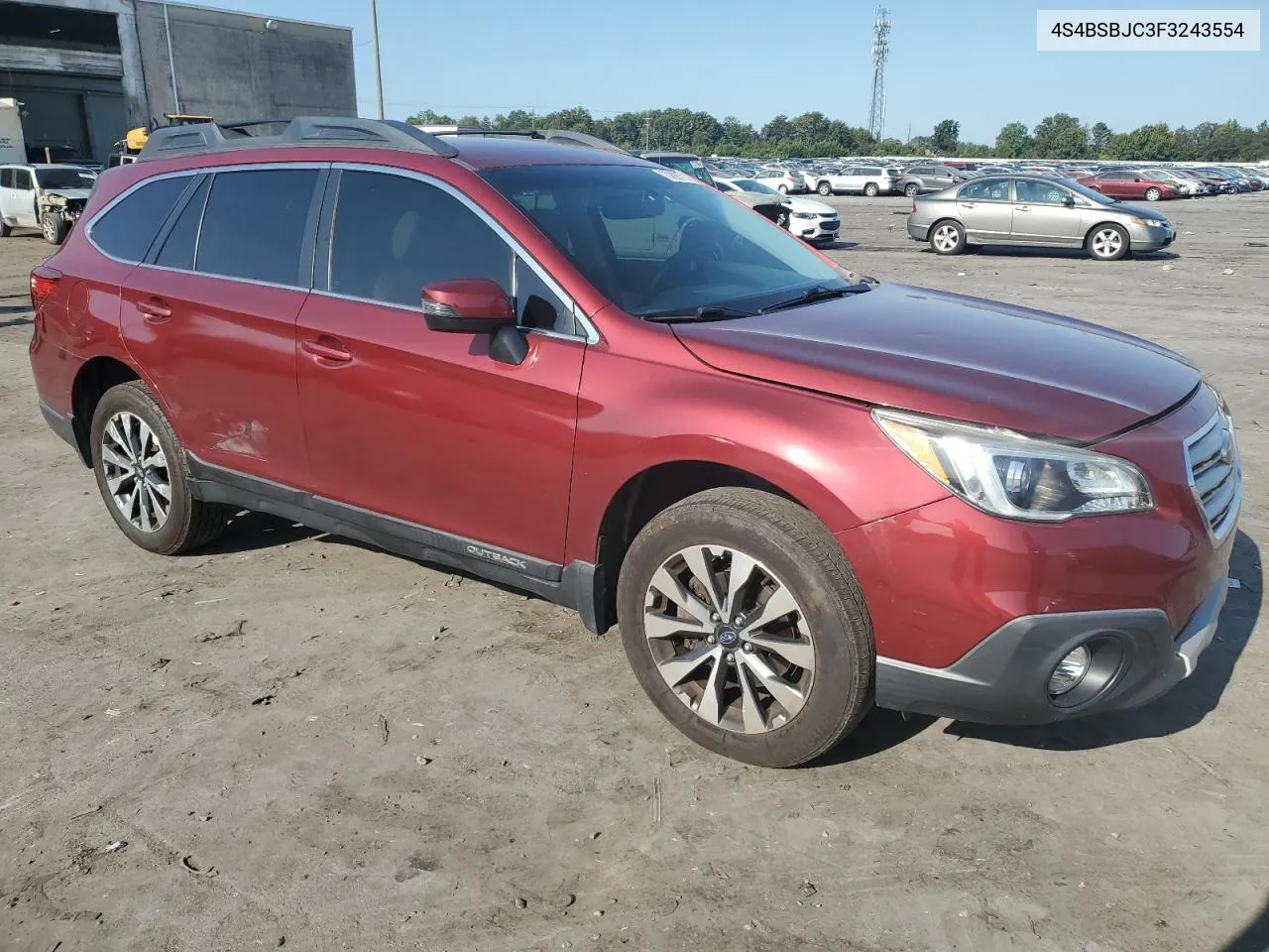 2015 Subaru Outback 2.5I Limited VIN: 4S4BSBJC3F3243554 Lot: 70897714