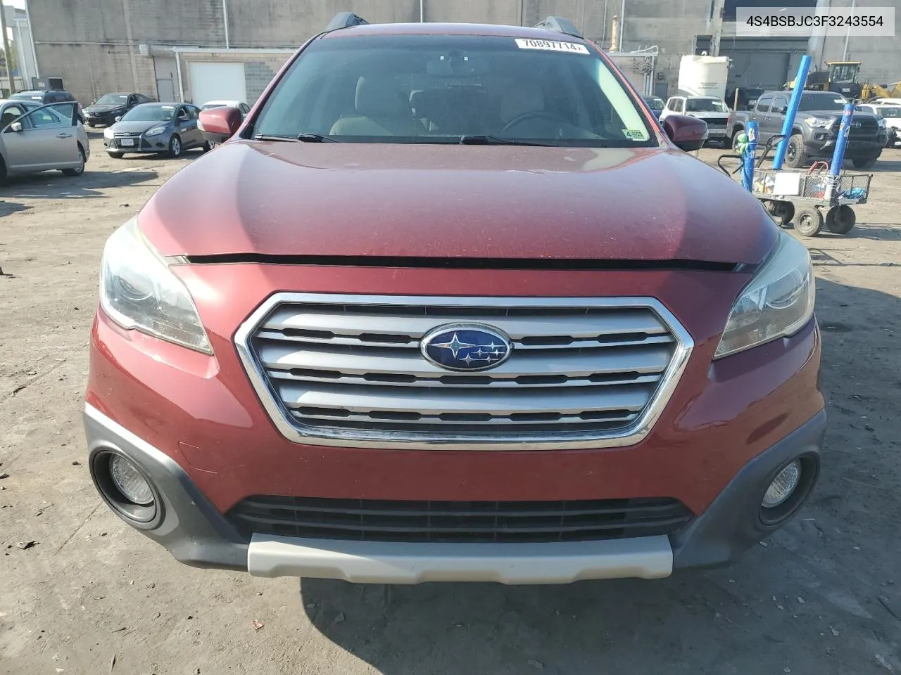 2015 Subaru Outback 2.5I Limited VIN: 4S4BSBJC3F3243554 Lot: 70897714