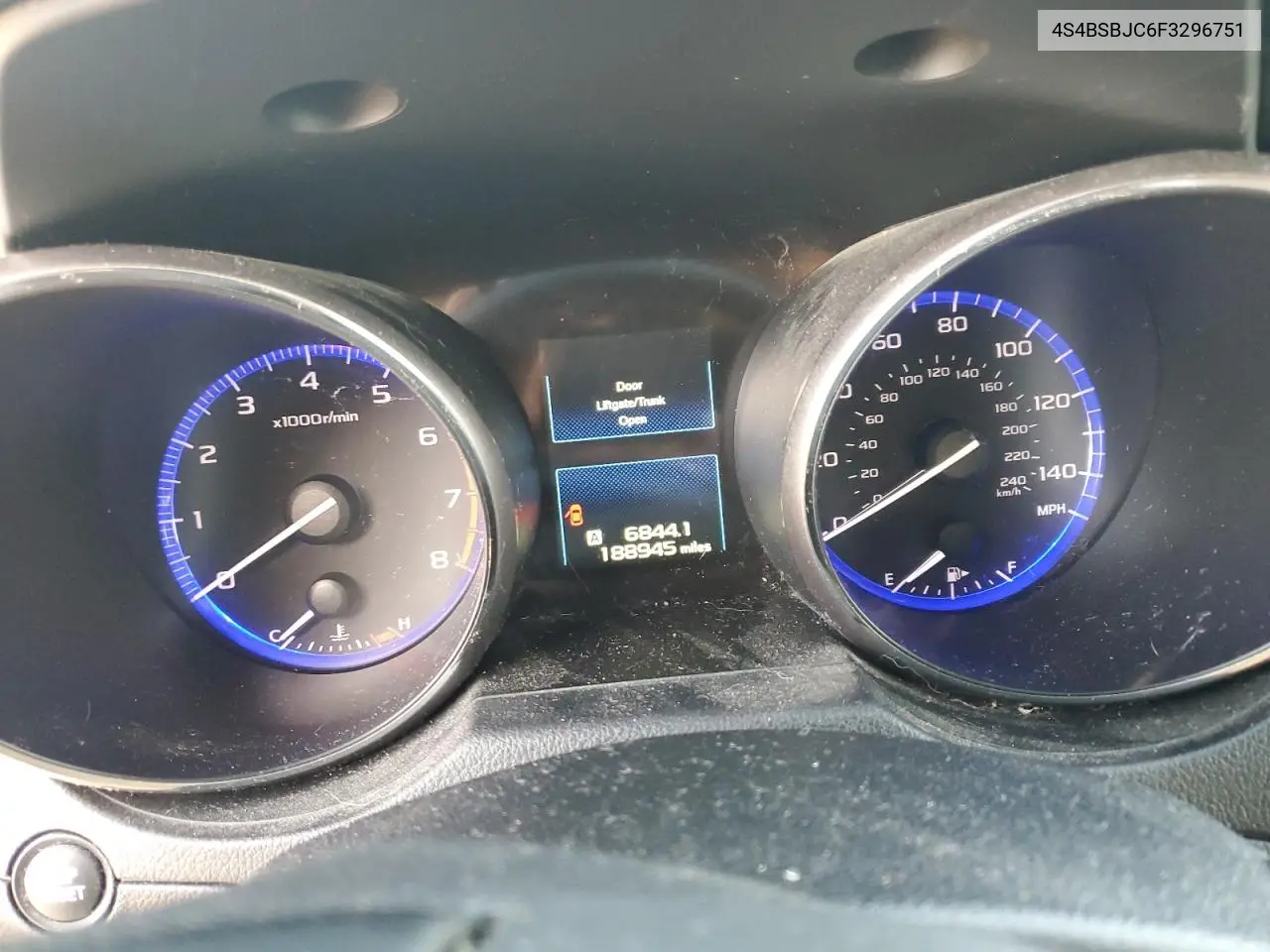 4S4BSBJC6F3296751 2015 Subaru Outback 2.5I Limited