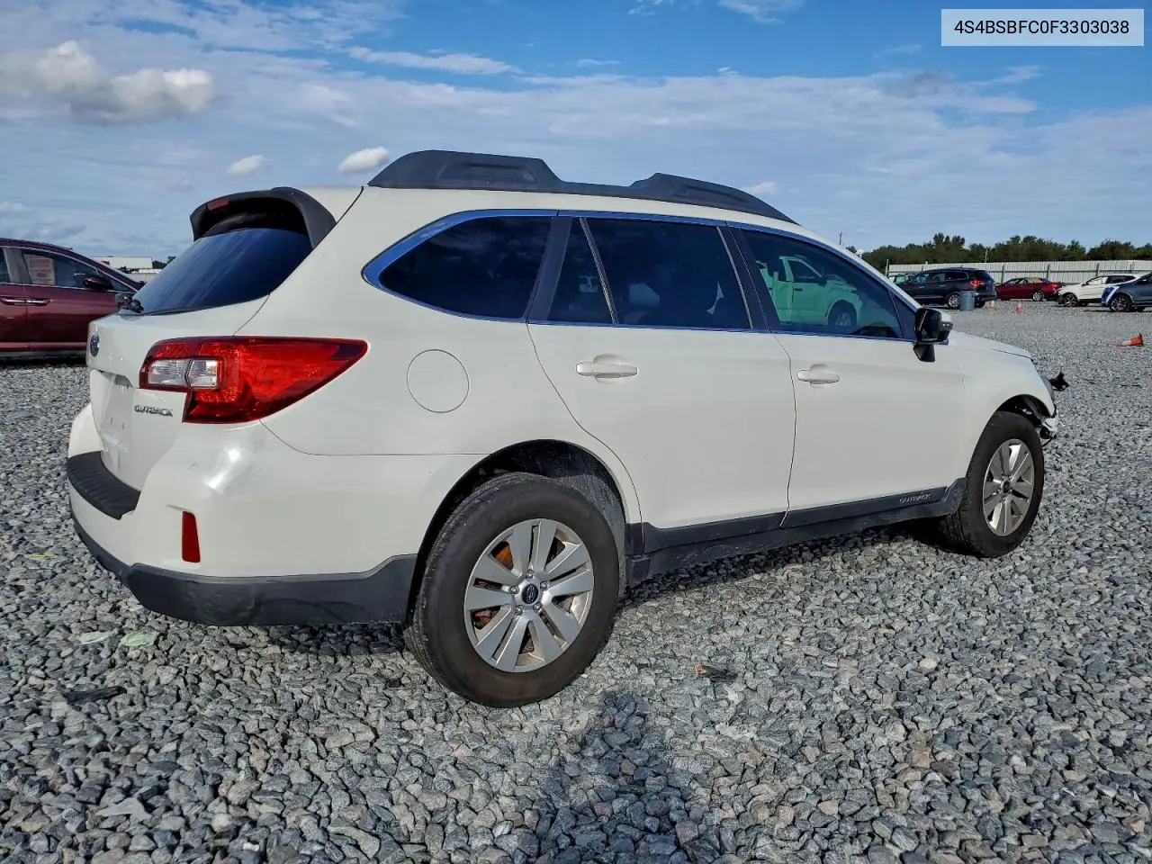 4S4BSBFC0F3303038 2015 Subaru Outback 2.5I Premium