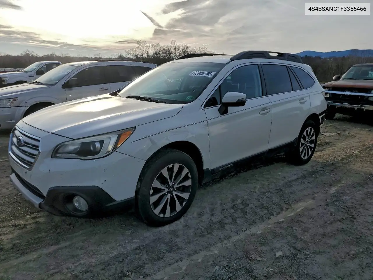 4S4BSANC1F3355466 2015 Subaru Outback 2.5I Limited