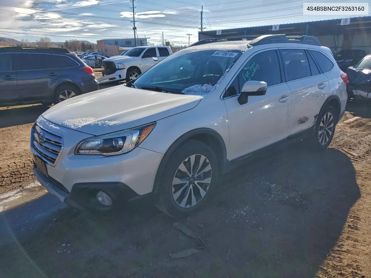 4S4BSBNC2F3263160 2015 Subaru Outback 2.5I Limited